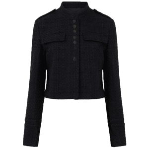 French Connection Felice Tweed Military Jacket